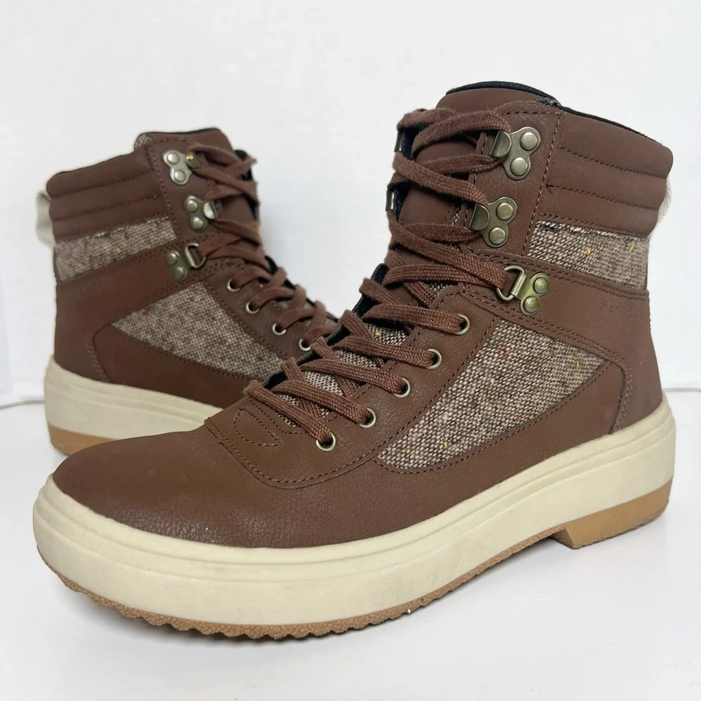 •MERRELL• Holly 2 Lace Up Waterproof Boot in Oak Brown Size 9 Gore-Tex‎ Winter